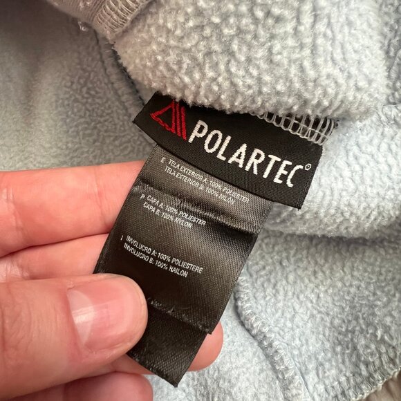 The North Face Youth Denali Fleece Full Zip Jacket Light Blue Girls Size L - Picture 4 of 6